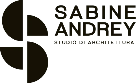 Studio Sabine Andrey, logo maiuscolo principale del brand