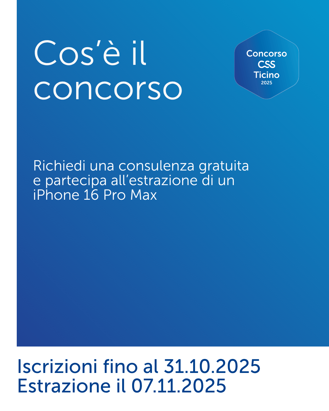 Concorso CSS Ticino, creative per campagna Meta lead-gen 02