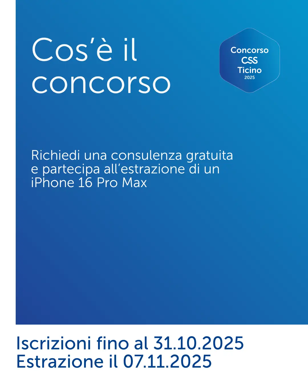 Concorso CSS Ticino, creative per campagna Meta lead-gen 02