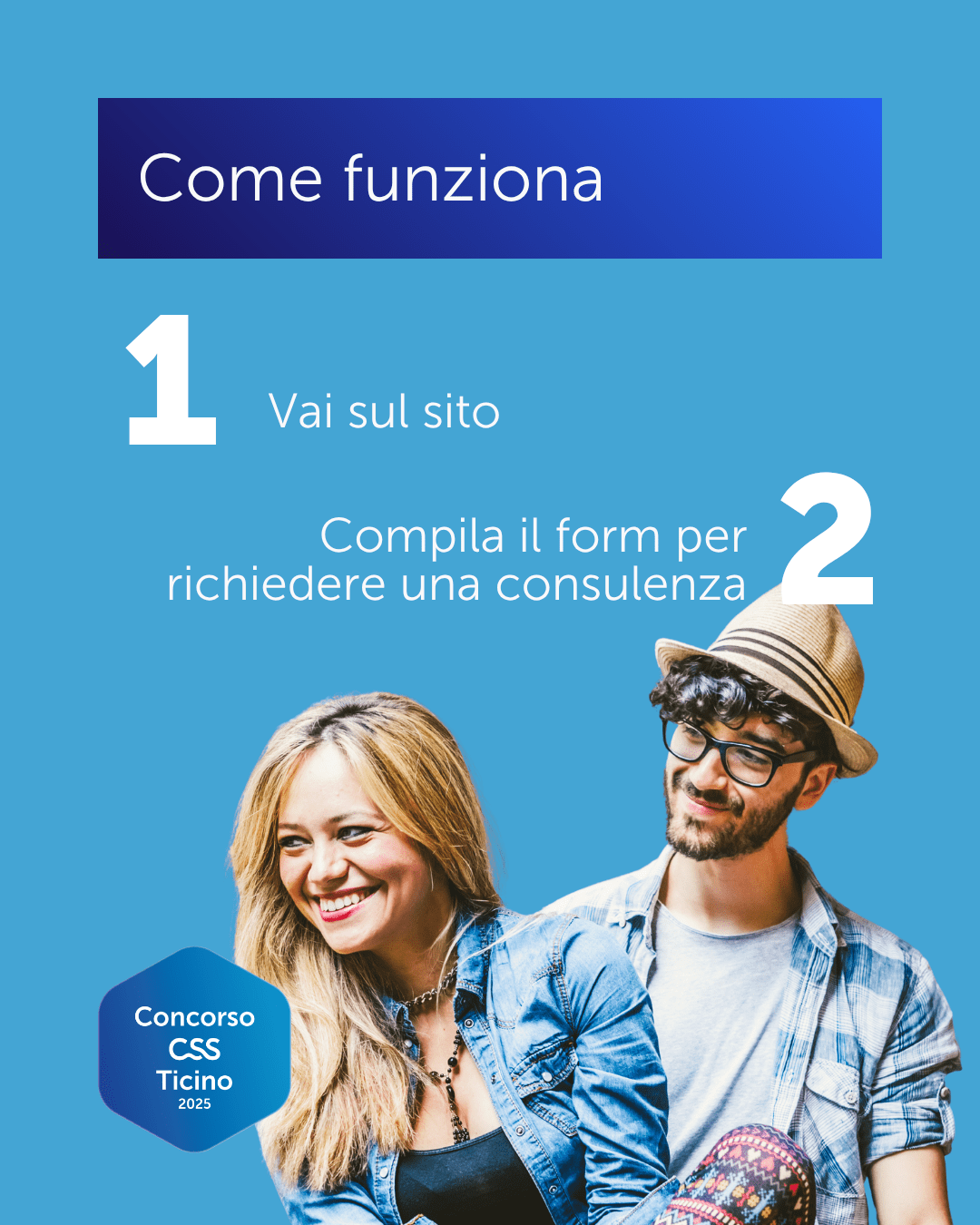 Concorso CSS Ticino, variante copy della creative
